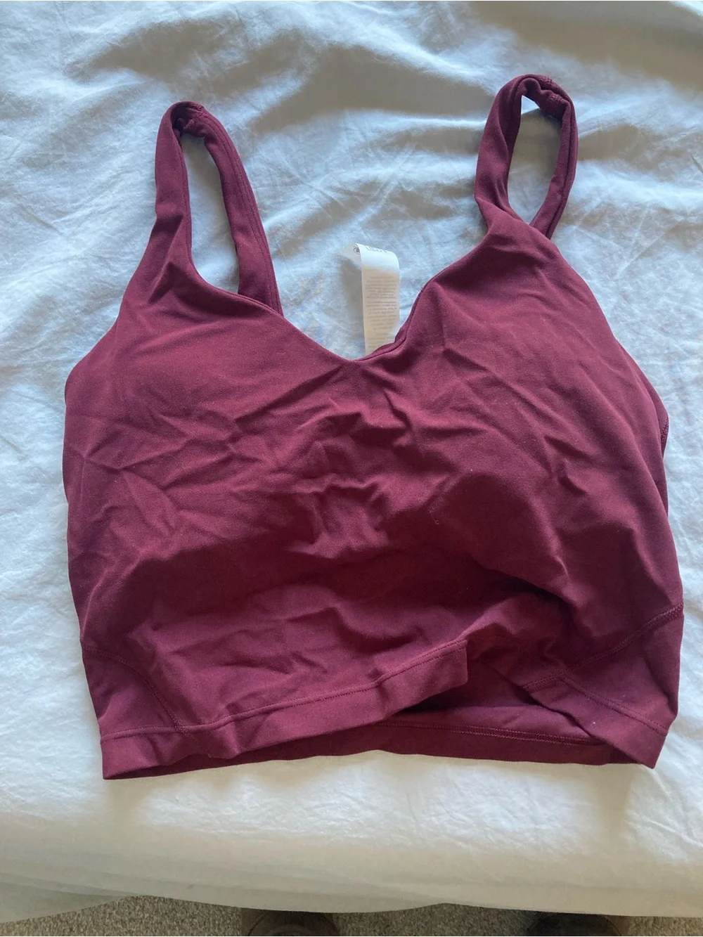 Lululemon Burgundy Bay Align Tank Top Size 6 - Picture 2 of 4